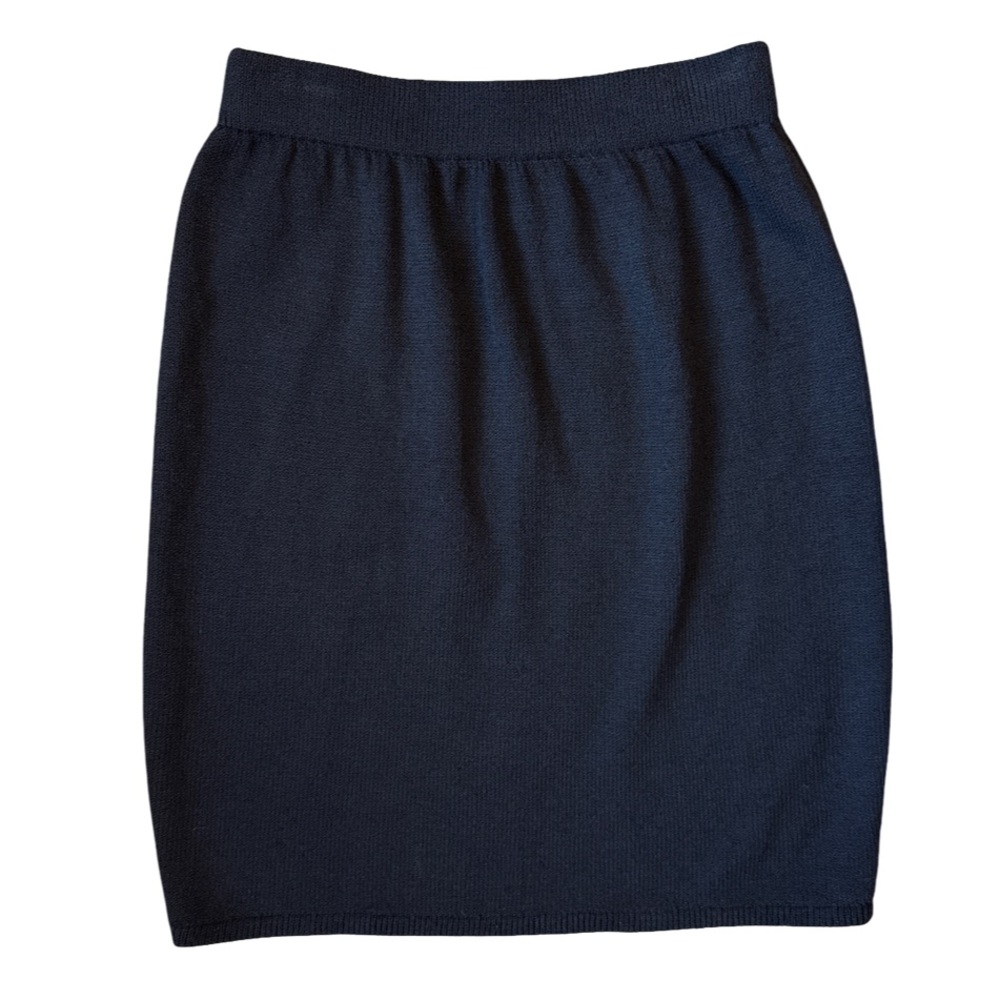 Black St. John Knit Skirt - Size 4